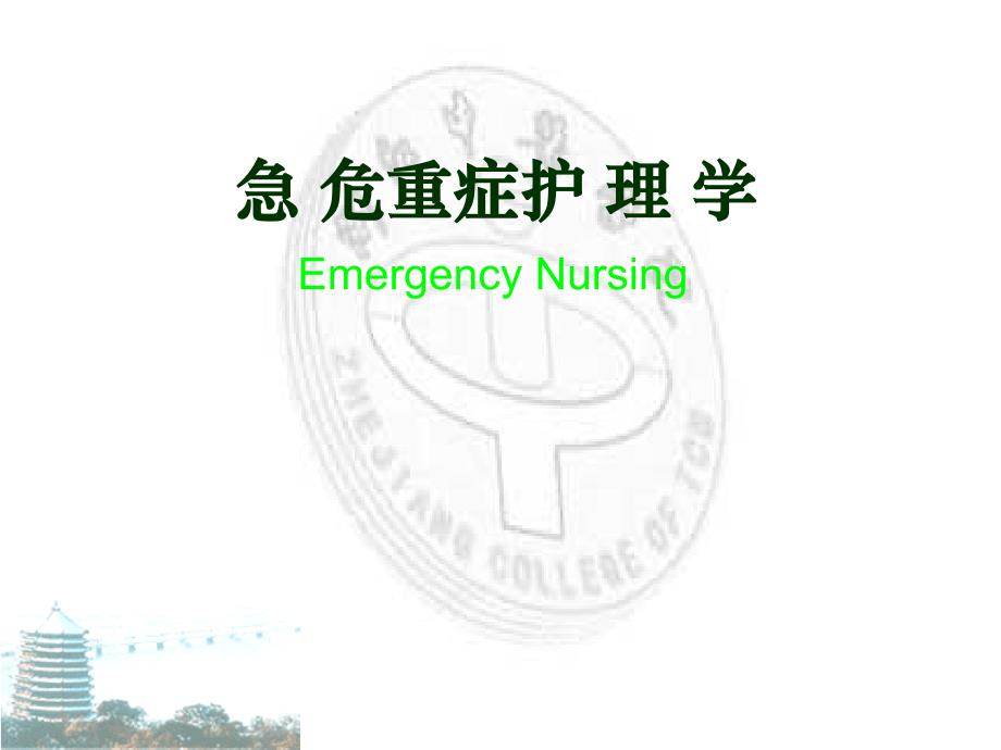 急危重症护理学（91页)_第1页