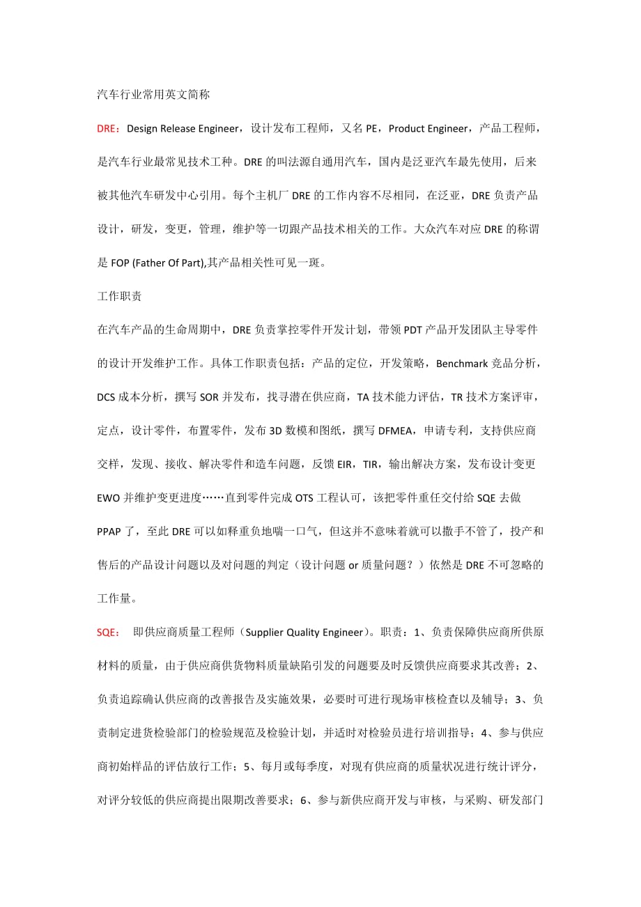 关于汽车行业常用英文简称_第1页