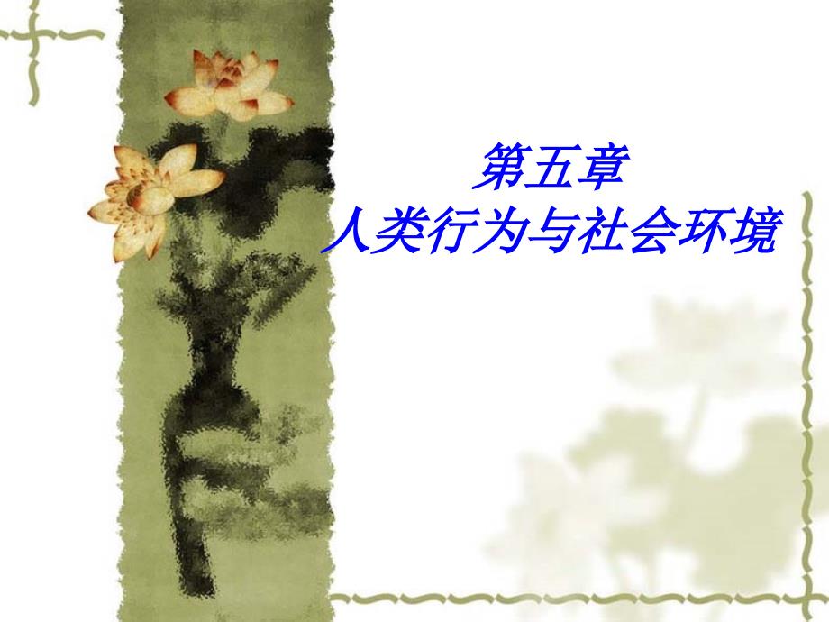 第五章 人类行为与社会环境ppt课件_第1页