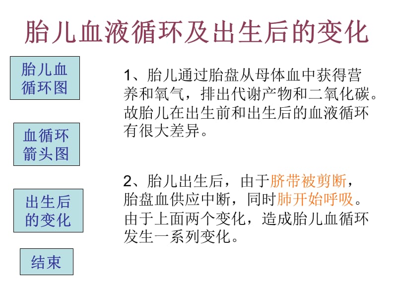 胎儿循环图解PPT课件123_第1页