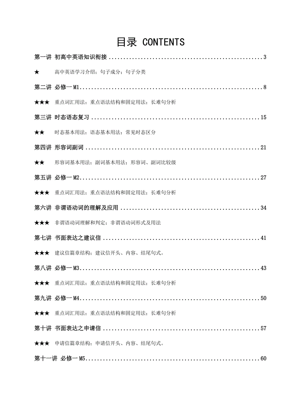 高一英语暑期预习教材-必修一课本与语法详解(外研版)_第1页