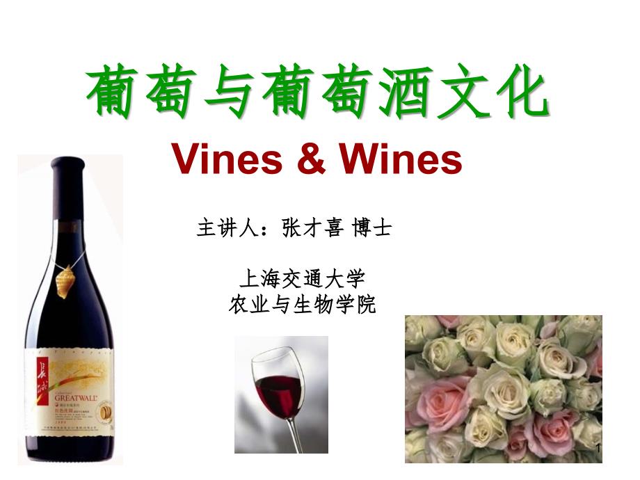 葡萄与葡萄酒文化PPT课件_第1页