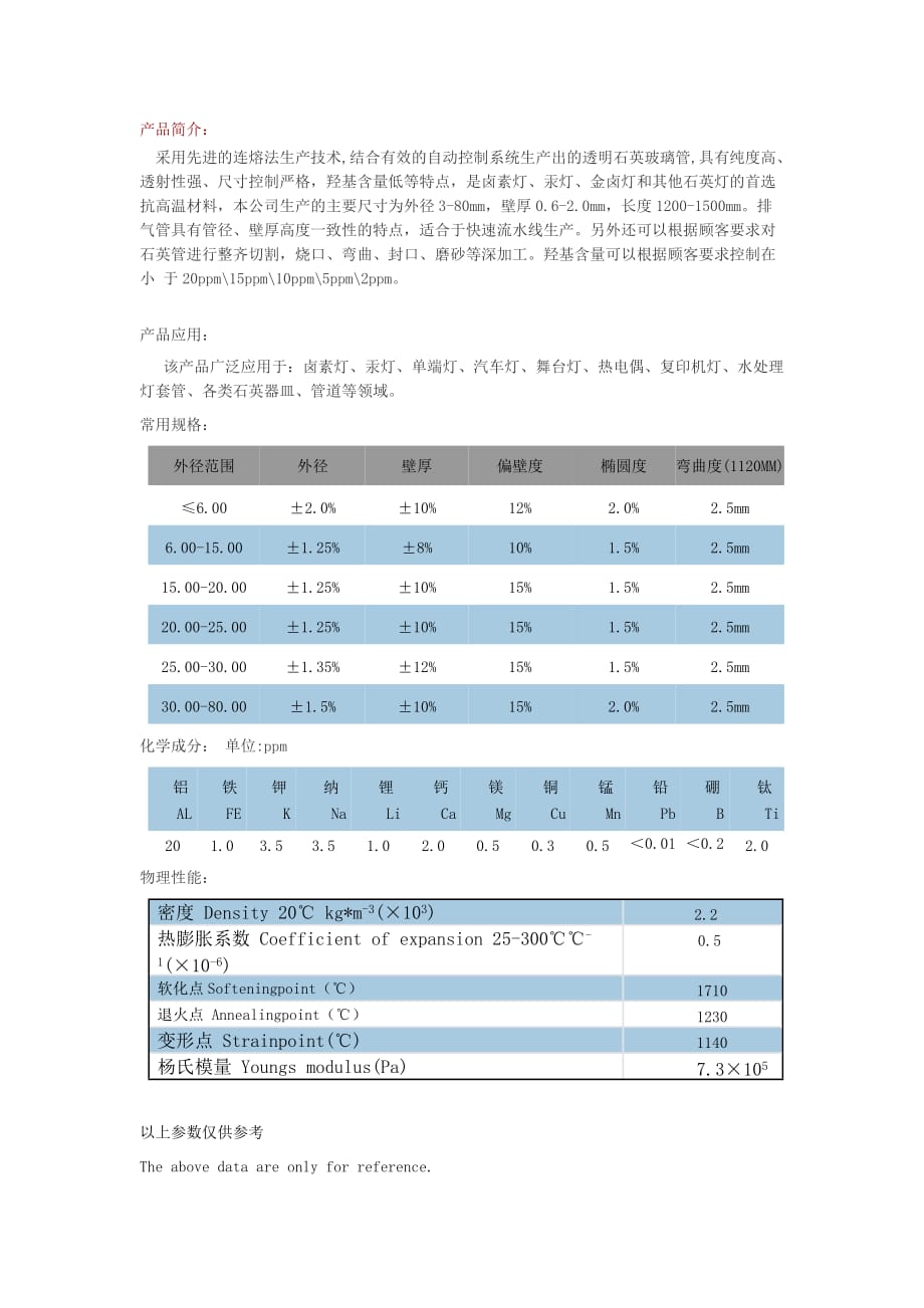 石英玻璃管_第1页