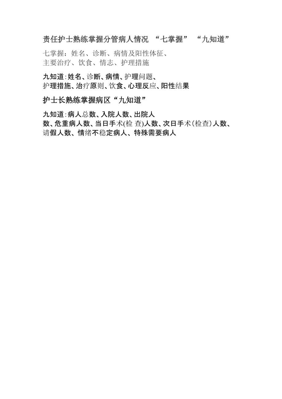 护士“七掌握” “九知道”[整理]_第1页