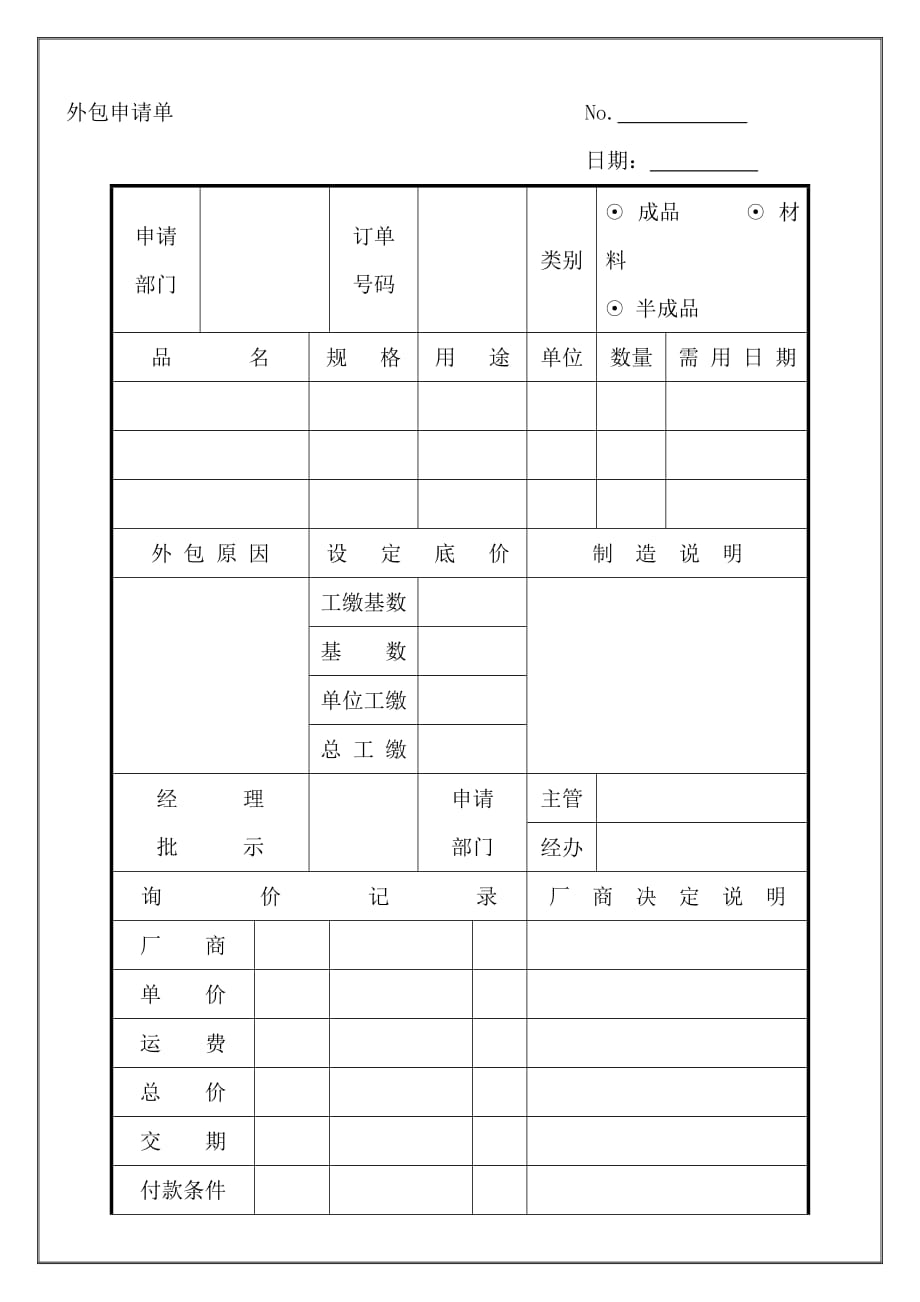 委外加工常用表格(10个doc)2_第1页
