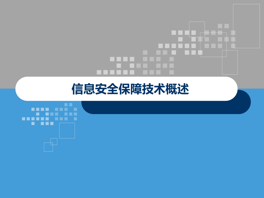 信息安全保障技术概述_第1页