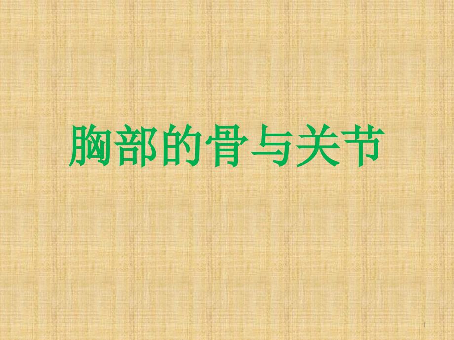 胸部的骨与关节PPT课件_第1页