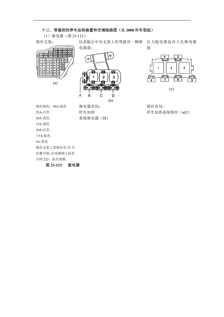 2000一汽奥迪A6维修手册带电路图第23章全车电气线路图10_第1页
