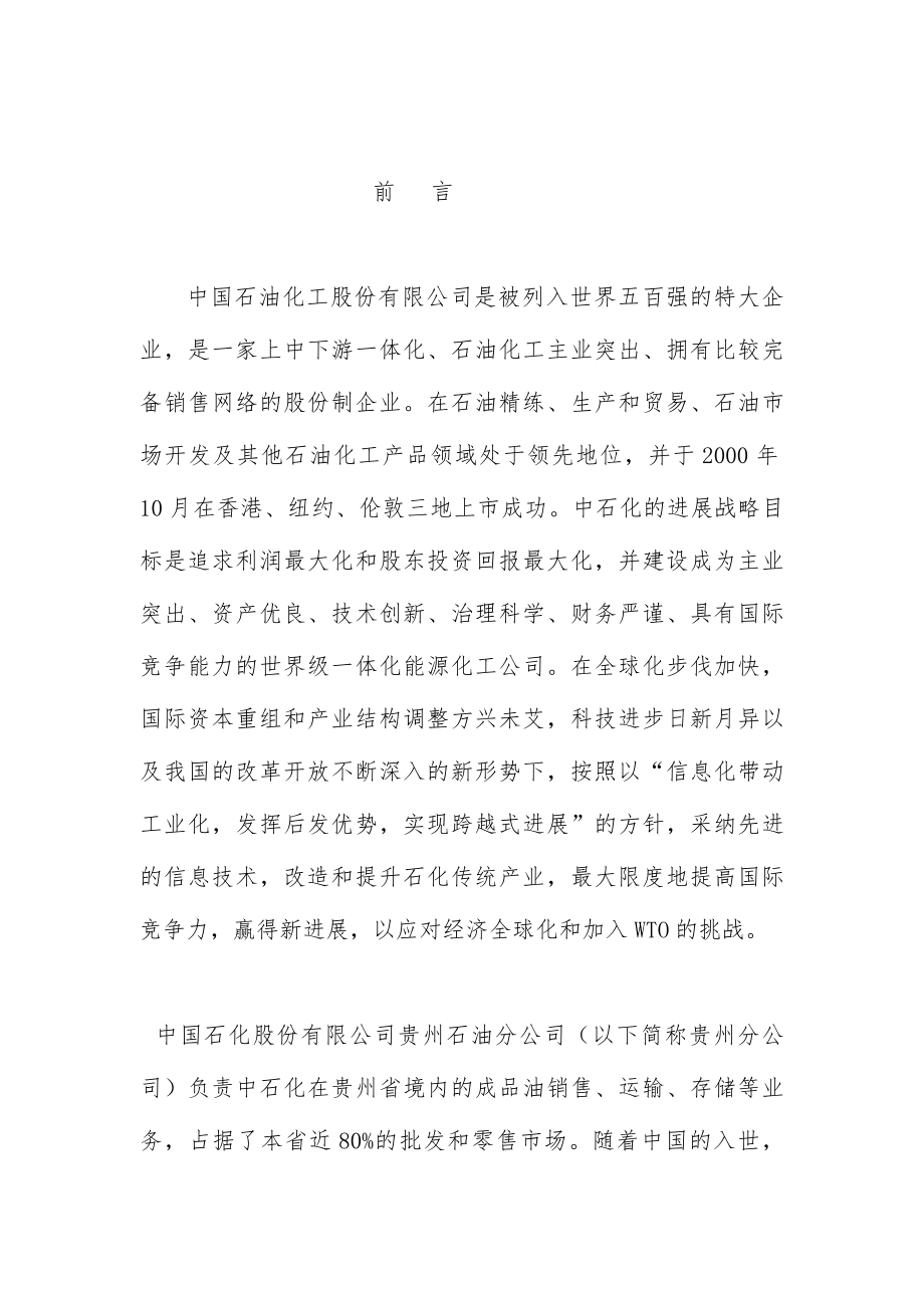 石油公司信息化建设系统综述_第1页