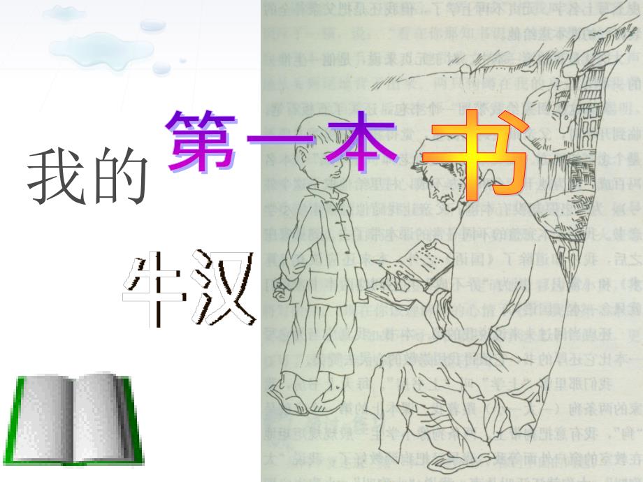 七年级语文《我的第一本书》,精品课件_第1页