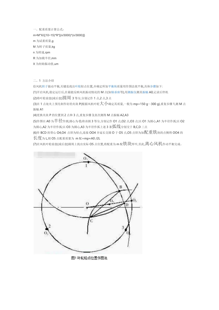 风机动平衡三角平衡法_第1页
