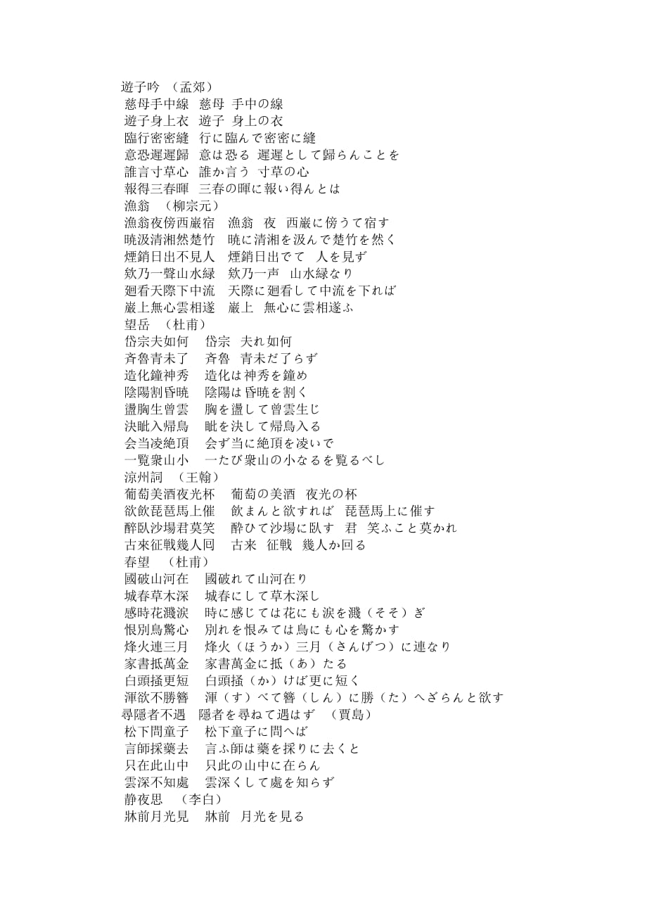 汉诗日语念法_第1页