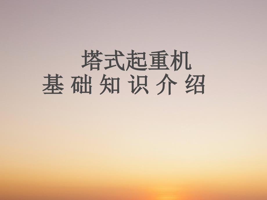 《塔吊知识介绍》PPT课件.ppt_第1页