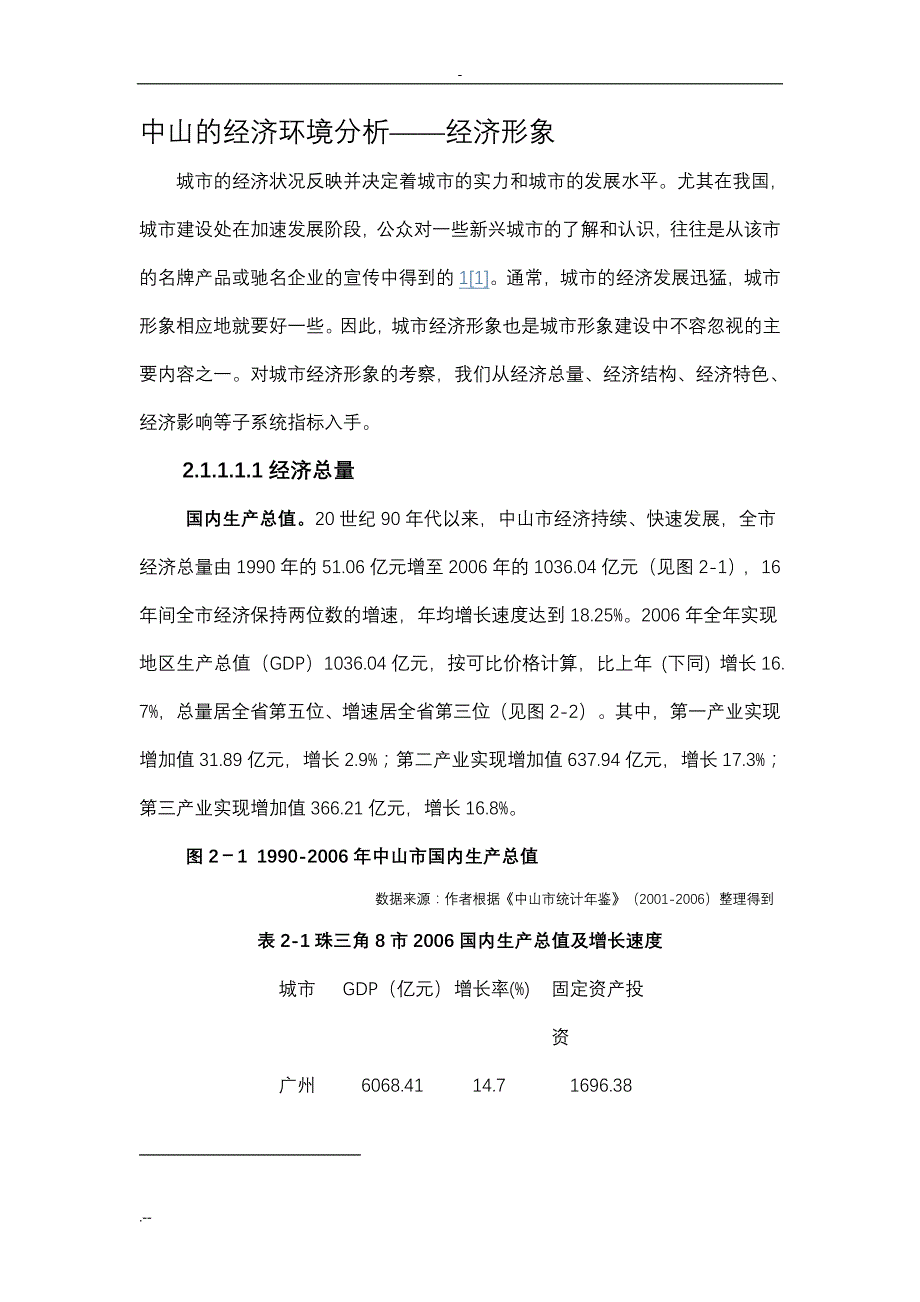 中山经济环境分析—经济形象_第1页