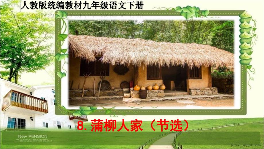 九年级语文下册8《蒲柳人家（节选）》PPT课件_第1页