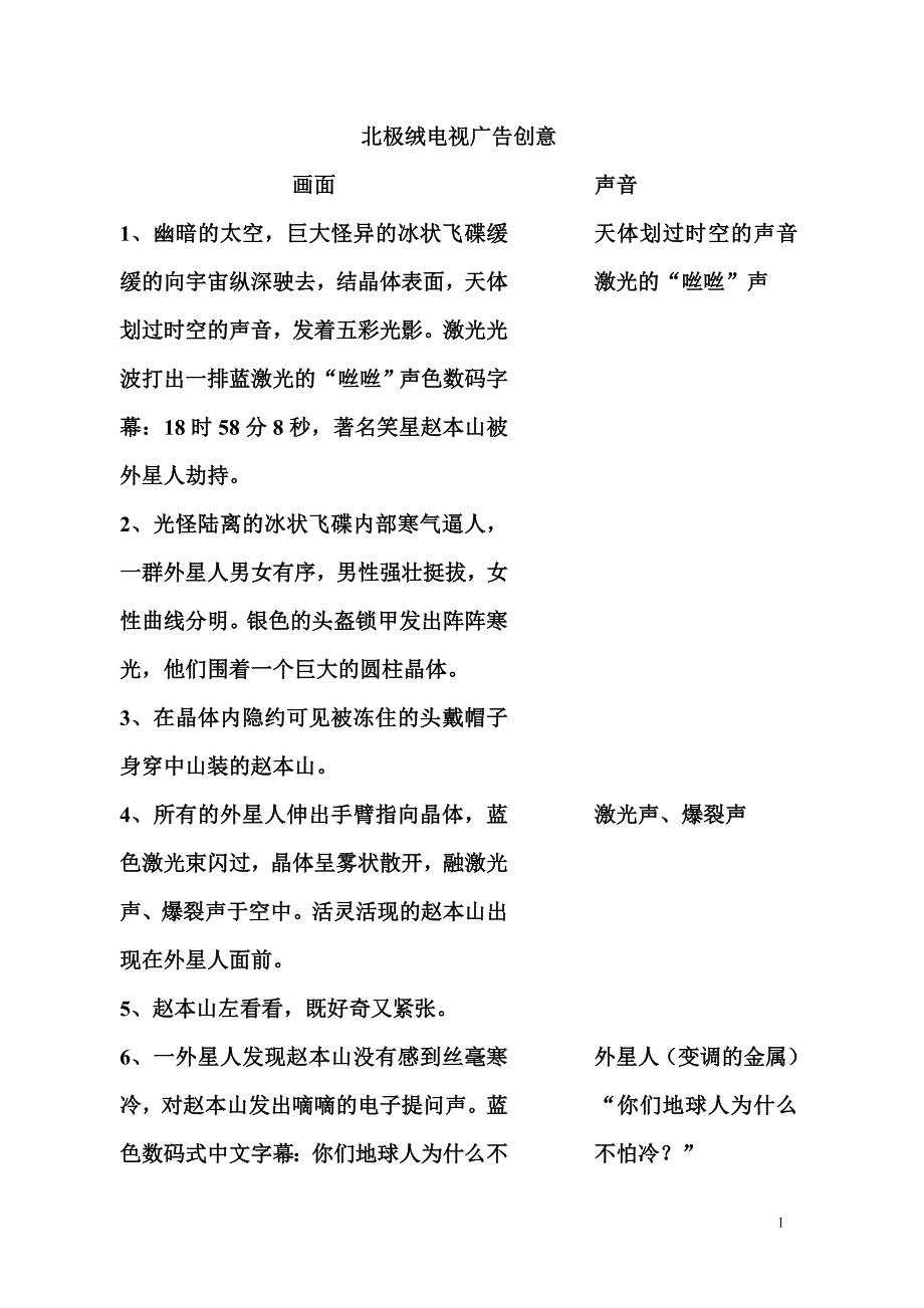 （广告传媒）部分电视广告创意集锦_第1页