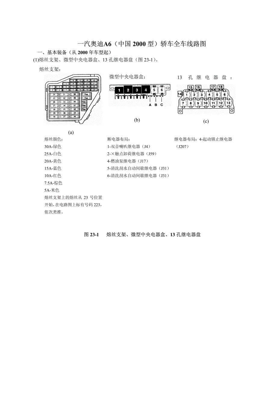奥迪A6电路图_第1页
