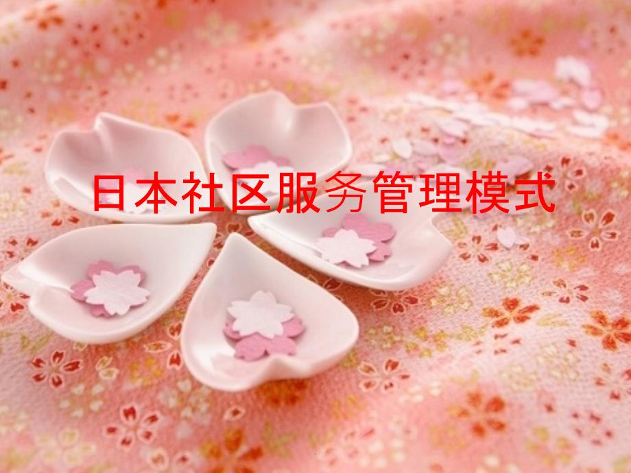 日本社区服务管理模式ppt课件_第1页