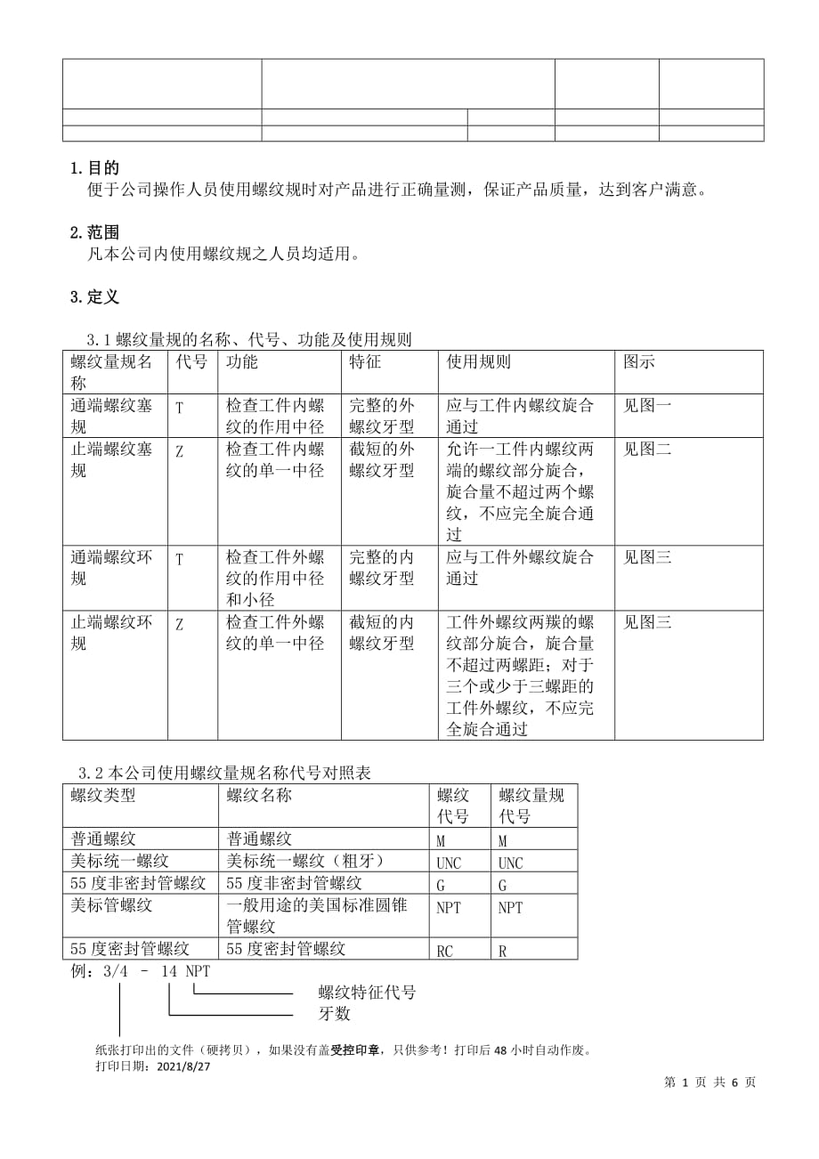 螺纹规使用作业指导书_第1页