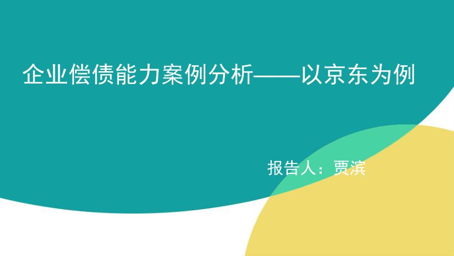企业偿债能力案例分析讲课教案_第1页