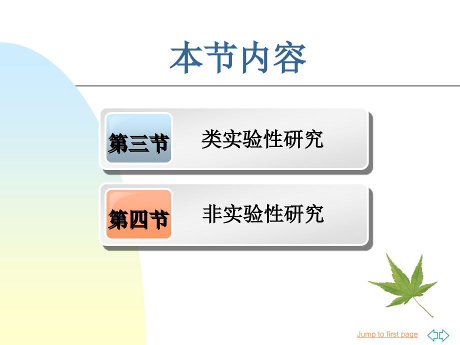 护理研究 科研设计类实验性研究与非实验性研究医学课件_第1页