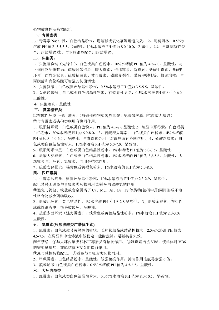 （推荐）药物酸碱性_第1页