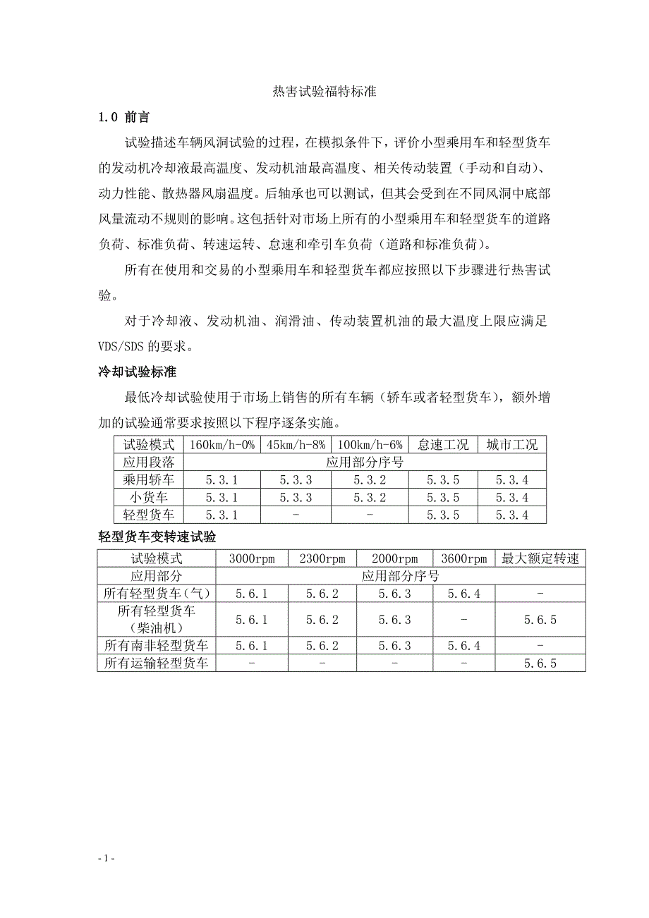 热害试验福特标准(中文).doc_第1页