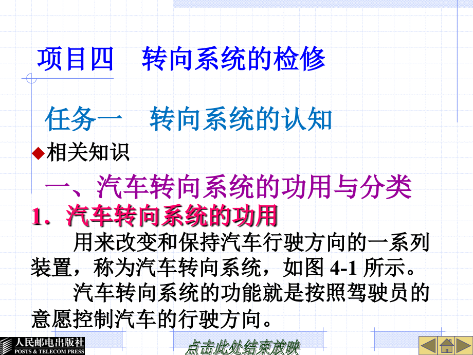 项目四 转向系统的检修_第1页