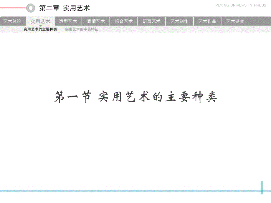 艺术概论第二章 实用艺术_第1页