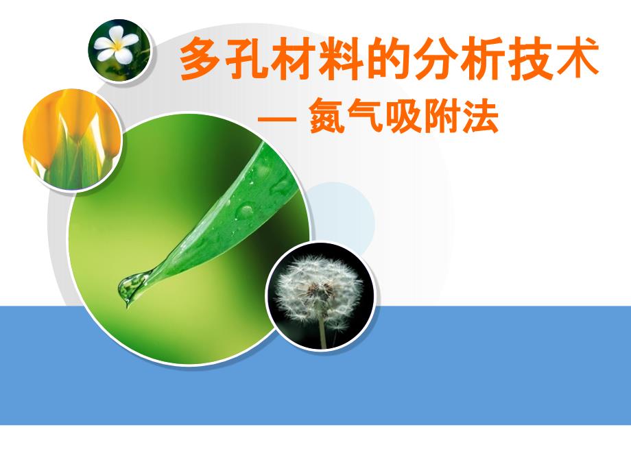 氮气吸附法(等温吸附)ppt课件_第1页