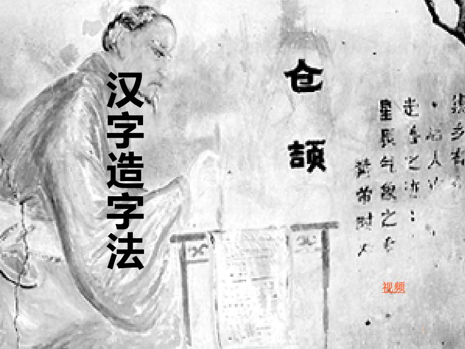 汉字造字法PPT演示课件_第1页