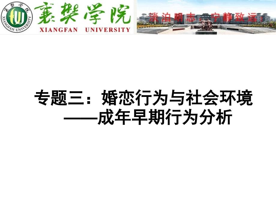 10专题三：婚恋行为与社会环境_第1页