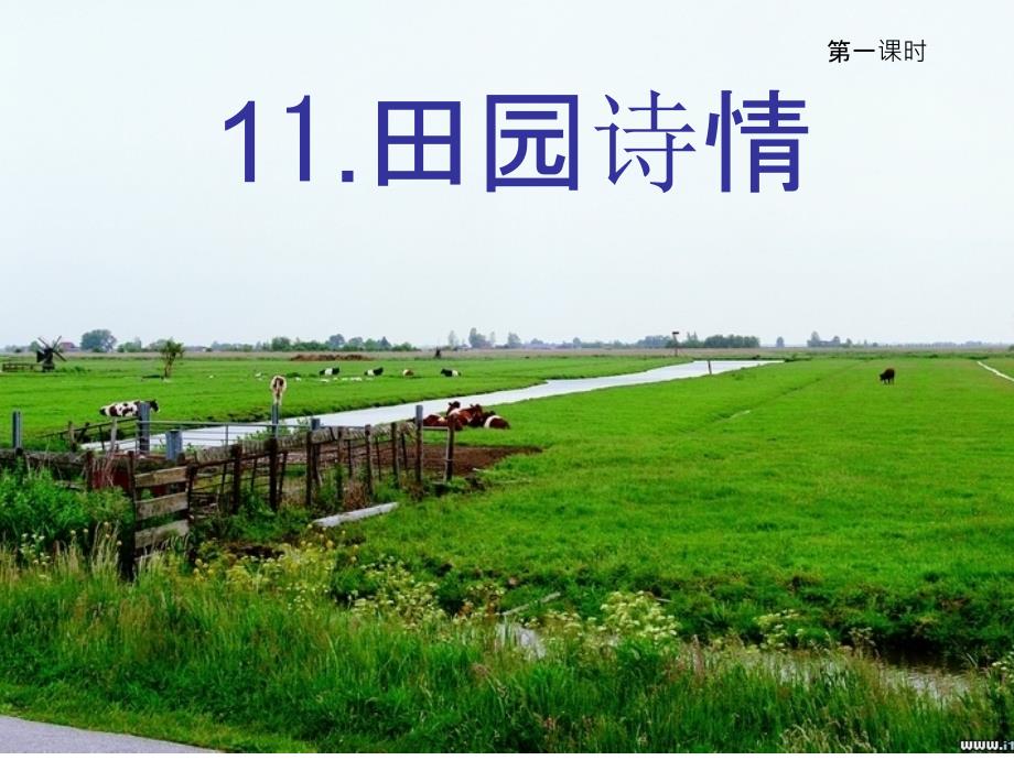 苏教版四年级语文上册第11课-田园诗情-完整ppt课件_第1页