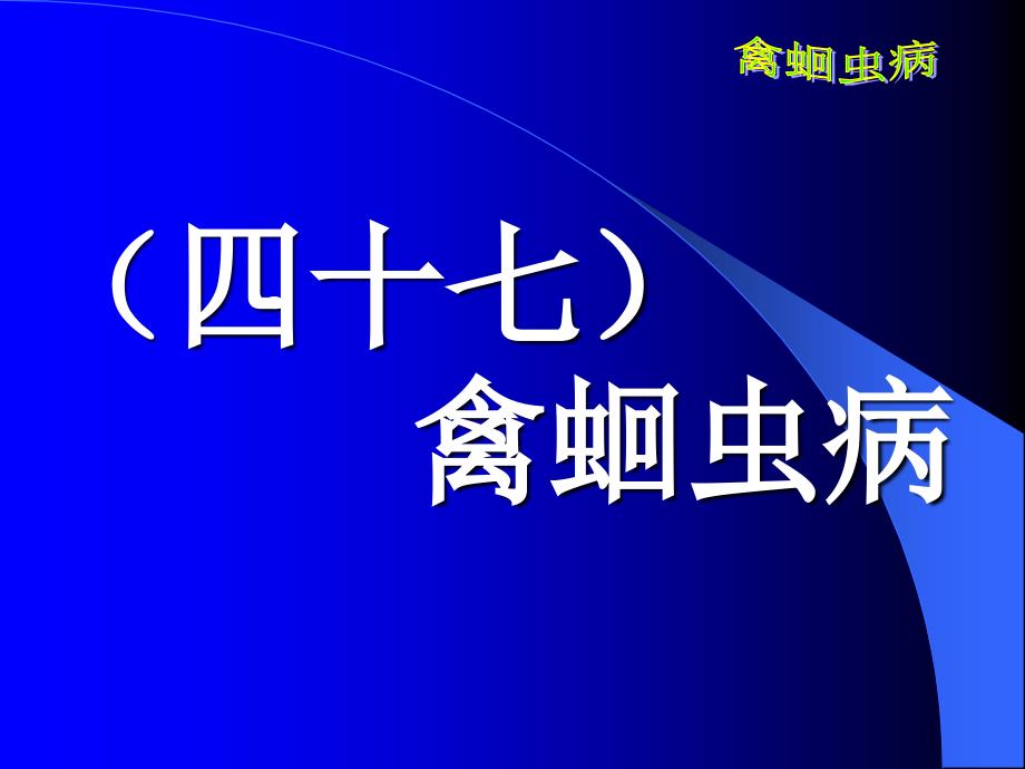 禽病学禽病临床诊断彩色图谱禽蛔虫病西南民族大学整理.ppt_第1页
