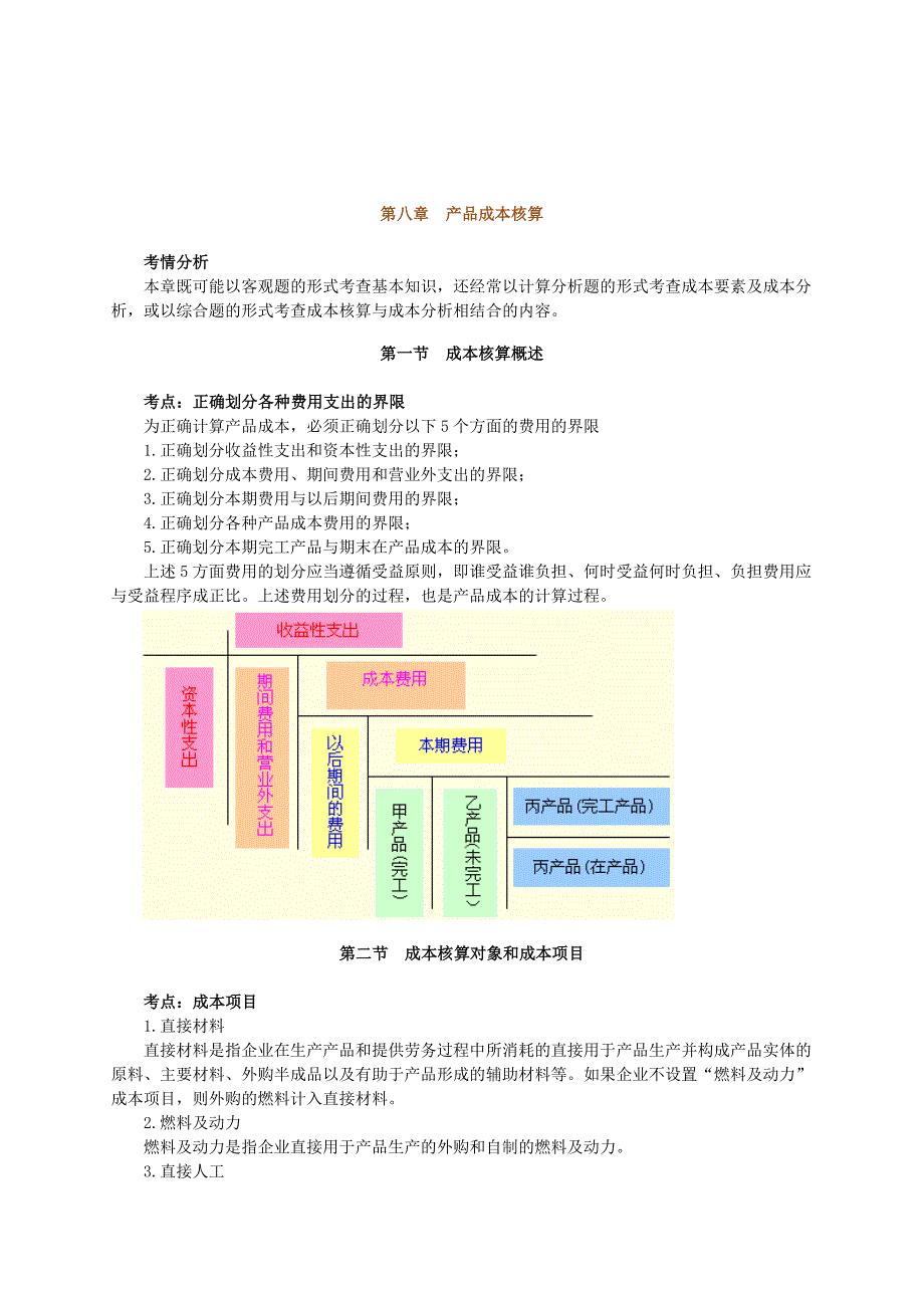 《精编》成本核算对象与成本项目_第1页