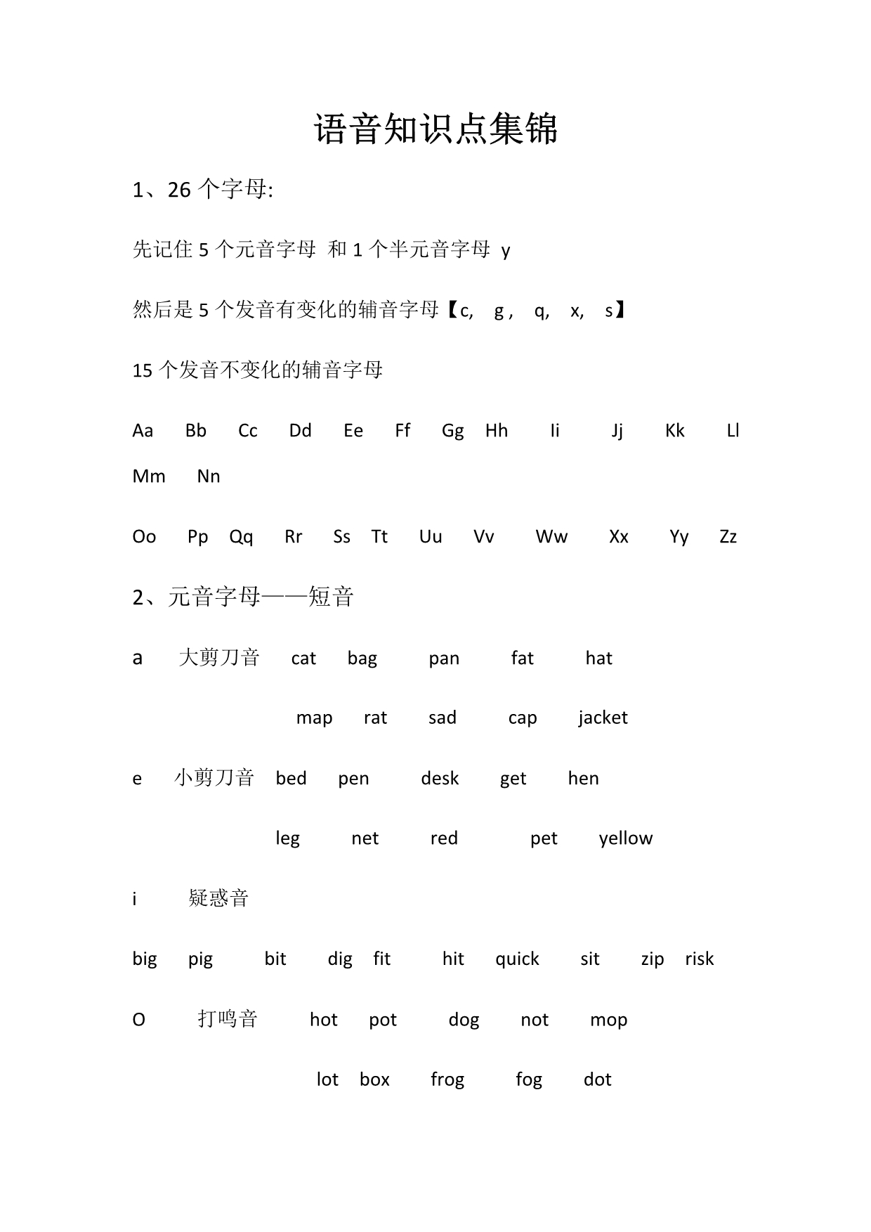 phonics自然拼读发音规则整理.doc_第1页