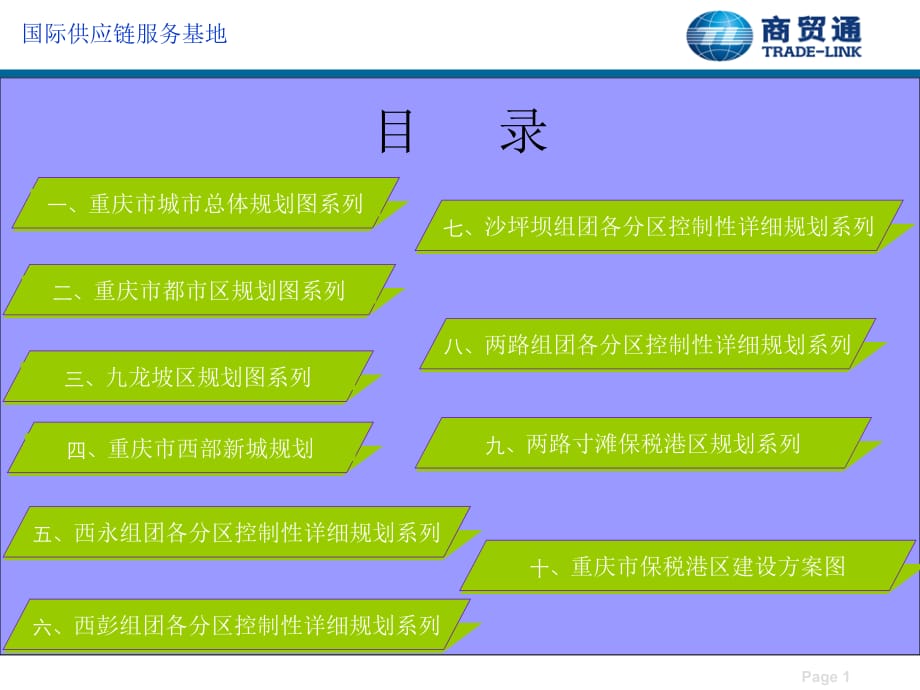 重庆各区规划详细图PPT幻灯片课件_第1页