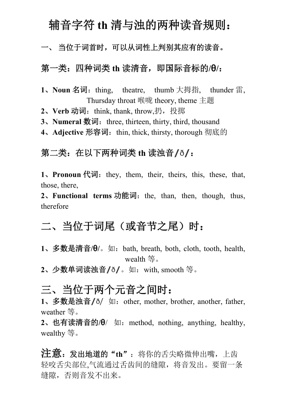 th的发音规则.doc_第1页