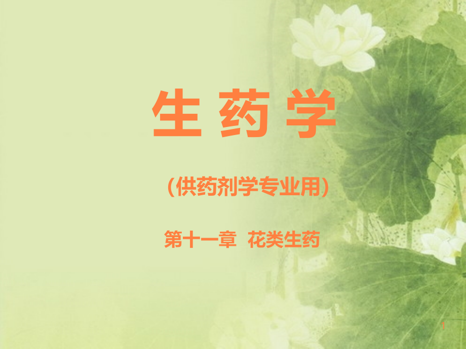 花类生药ppt课件_第1页