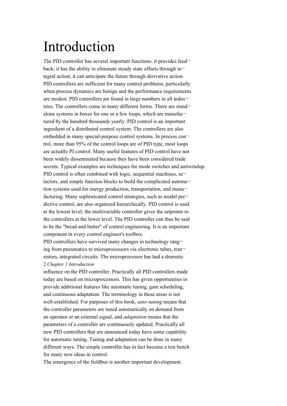 PID Controllers - Theory Design and Tuning 翻译.doc_第1页