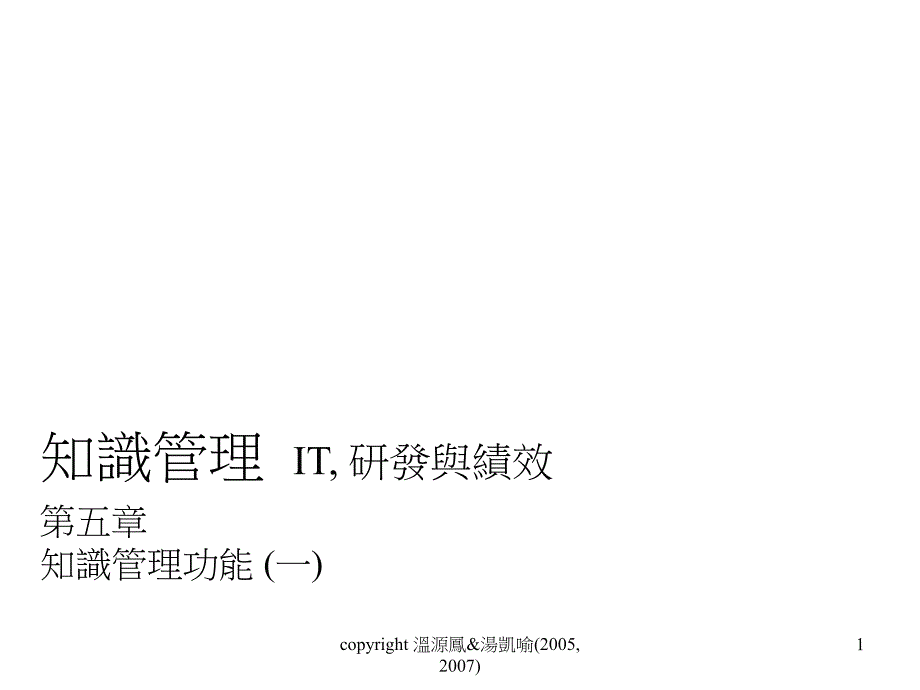 202X年知识管理、IT、研发与绩效_第1页