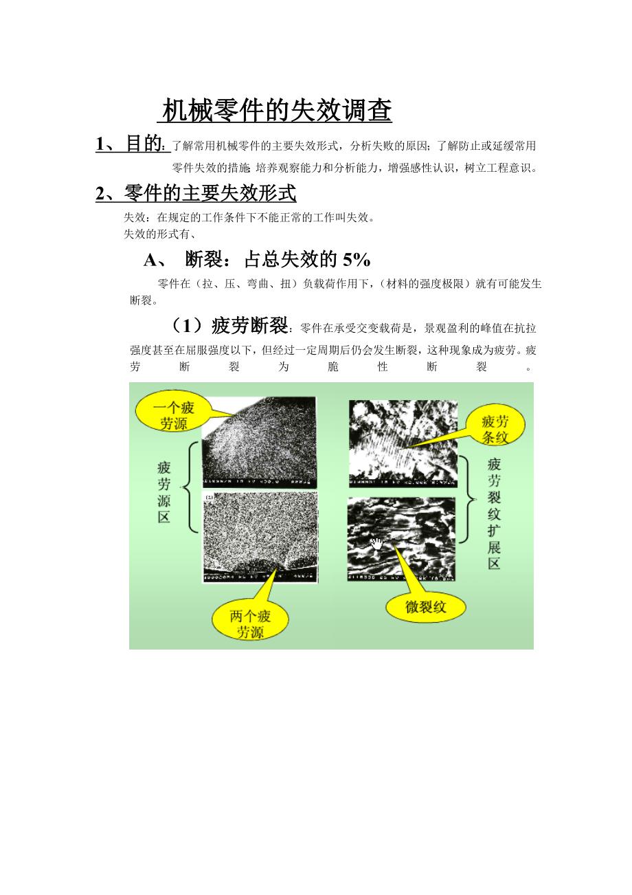 (机械行业)机械零件的失效调查_第1页