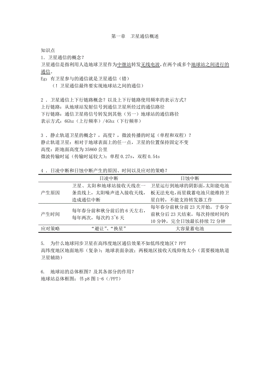 卫星通信复习_第1页