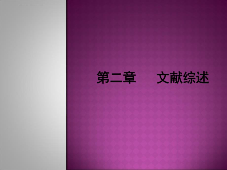 第二章 文献综述课件_第1页