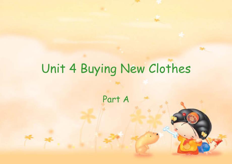闽教版六年级上册Unit4 Part A_第1页