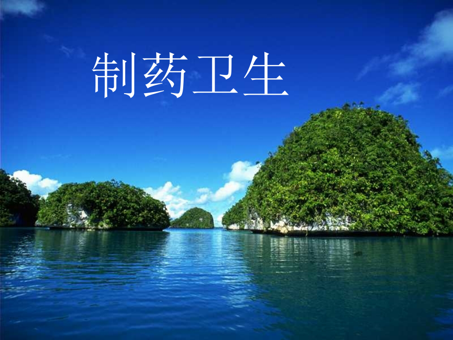 {医疗药品管理}制药卫生_第1页