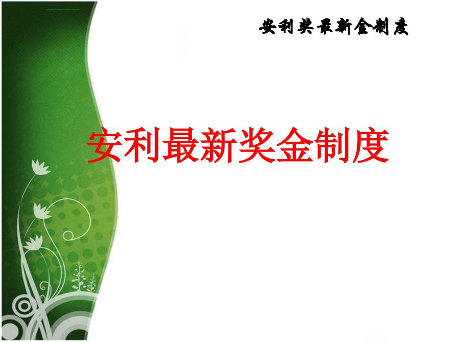 安利奖金制度课件_第1页