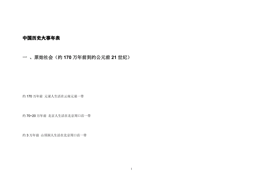 1025编号中国历史年代表及世界历史大事年表_第1页