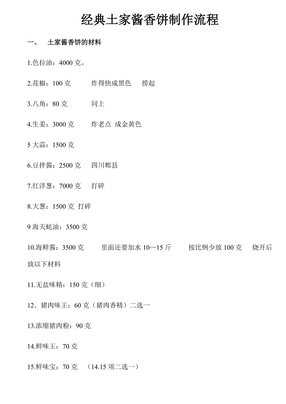 经典土家酱香饼制作流程_第1页