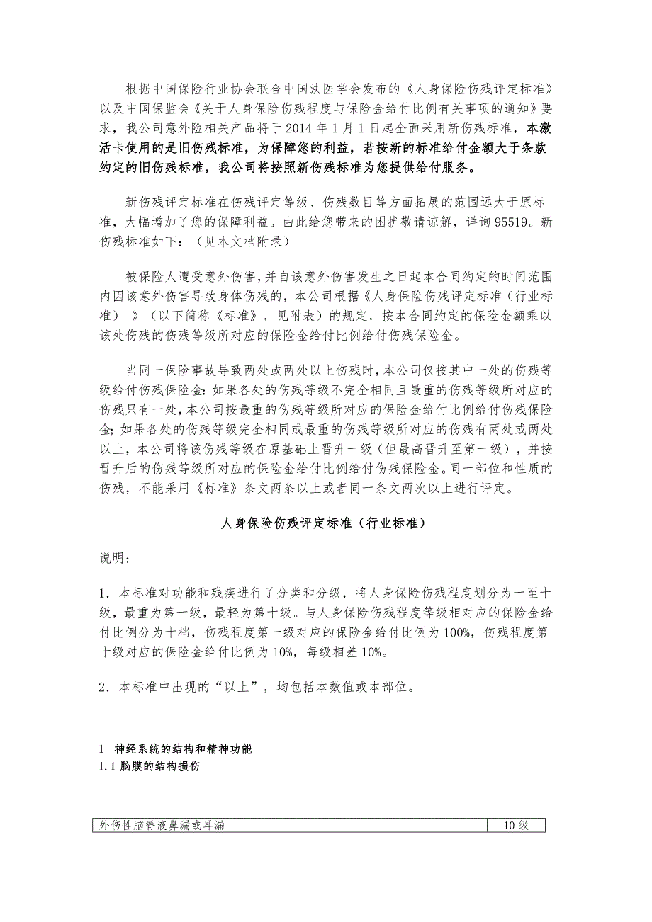 JRT0083(2013)人身保险伤残评定标准及代码-（最新版）_第1页